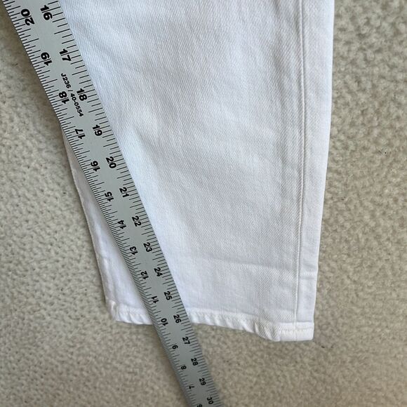 J Crew‎ Curvy Essential Straight Leg Jeans Womens Size 27 White - Picture 9 of 13